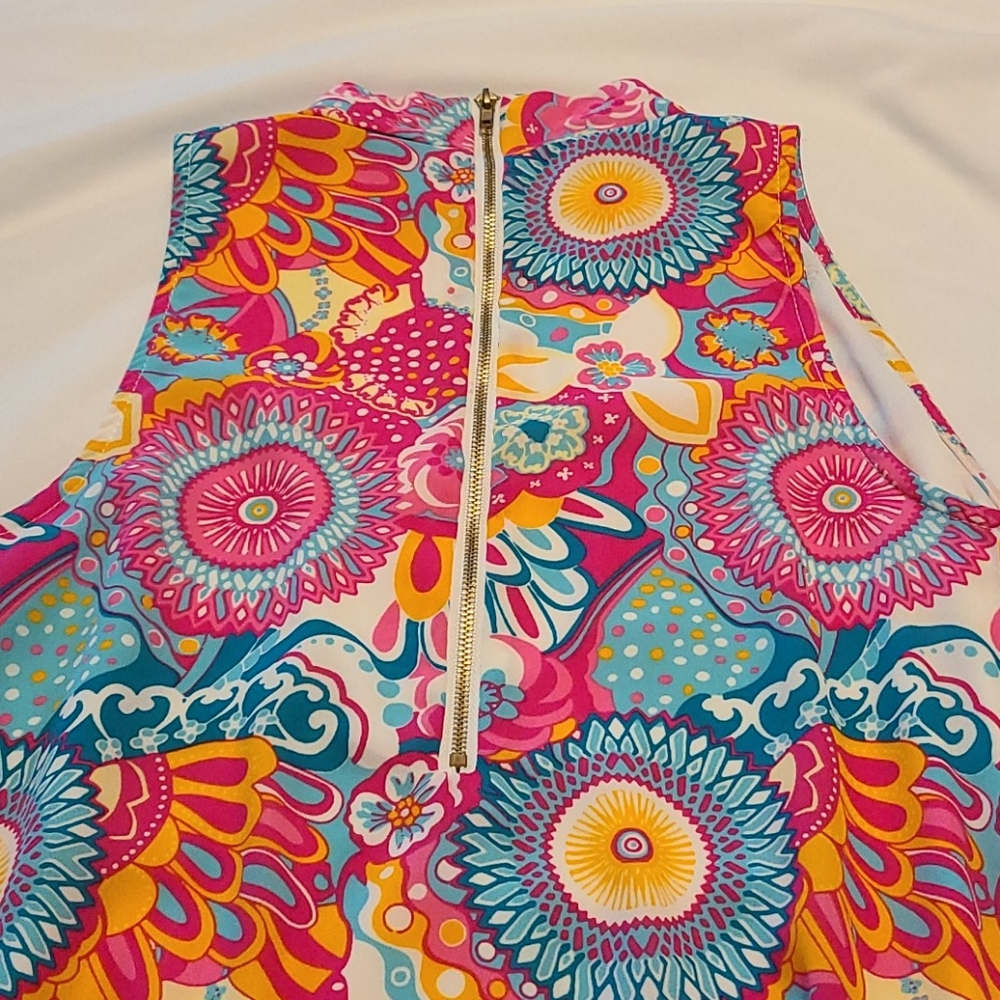 Spring Dress Bright Colorful Size Medium - Picture 2 of 3